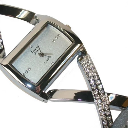 Montre femme Alberto Fioro, bleu nuit et strass -70%